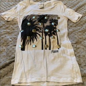 Sequined Graphic Tee